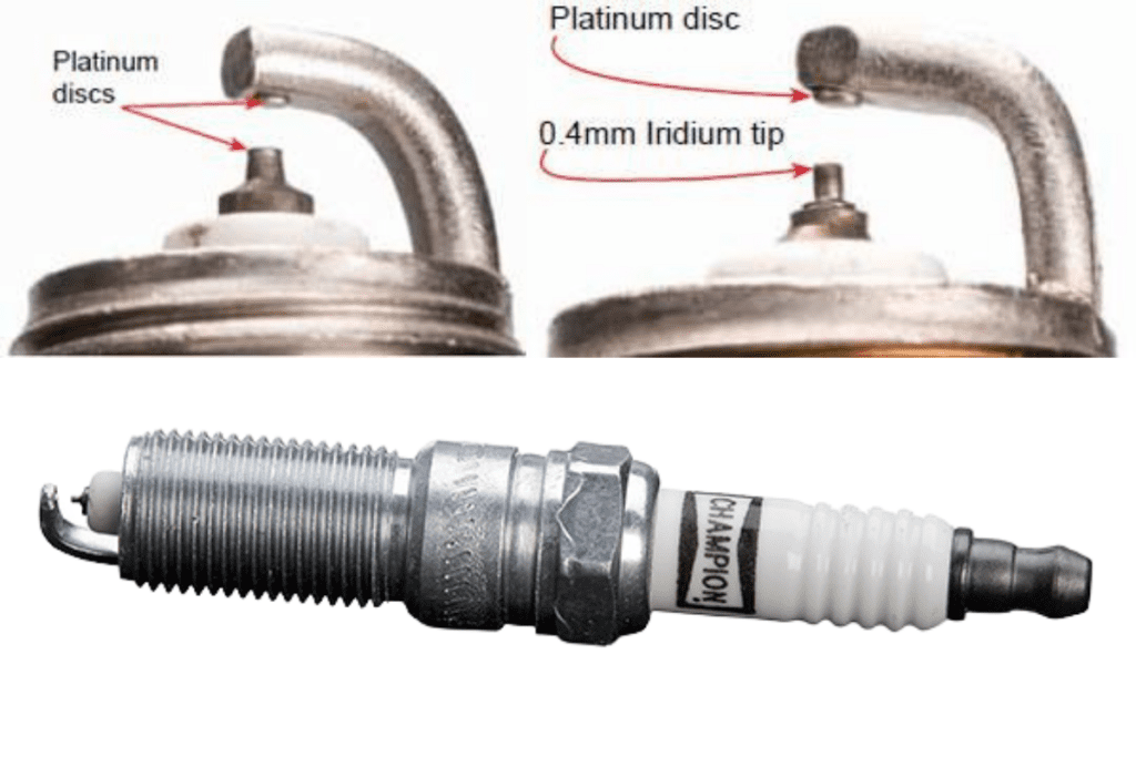 Platinum spark plug